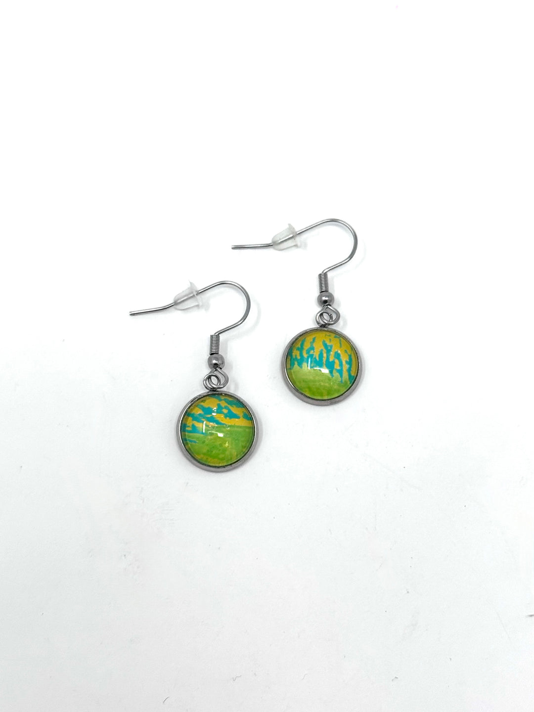 Metal Bezel Earrings