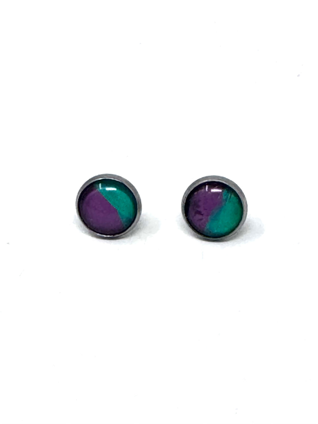Metal Bezel Earrings