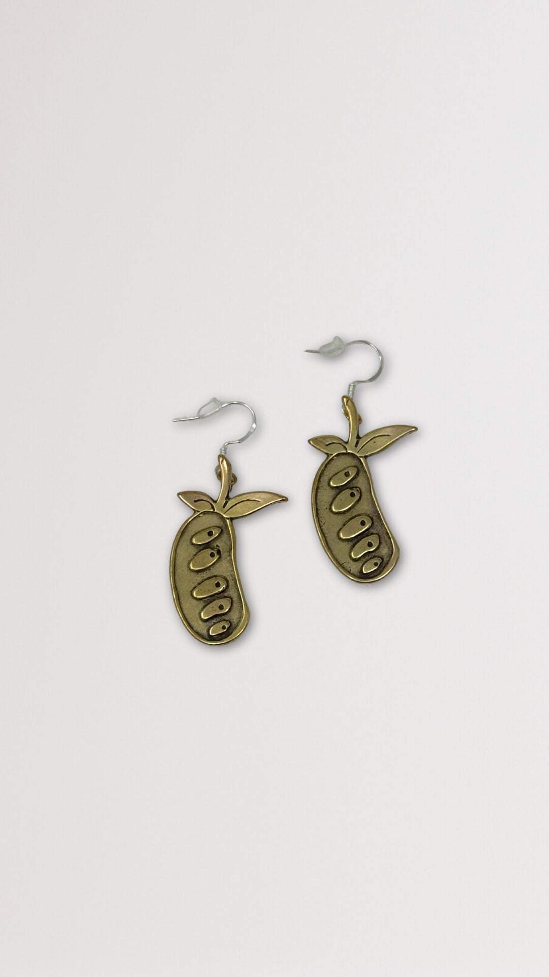 Pawpaw Charm Earrings - Yellow Bronze