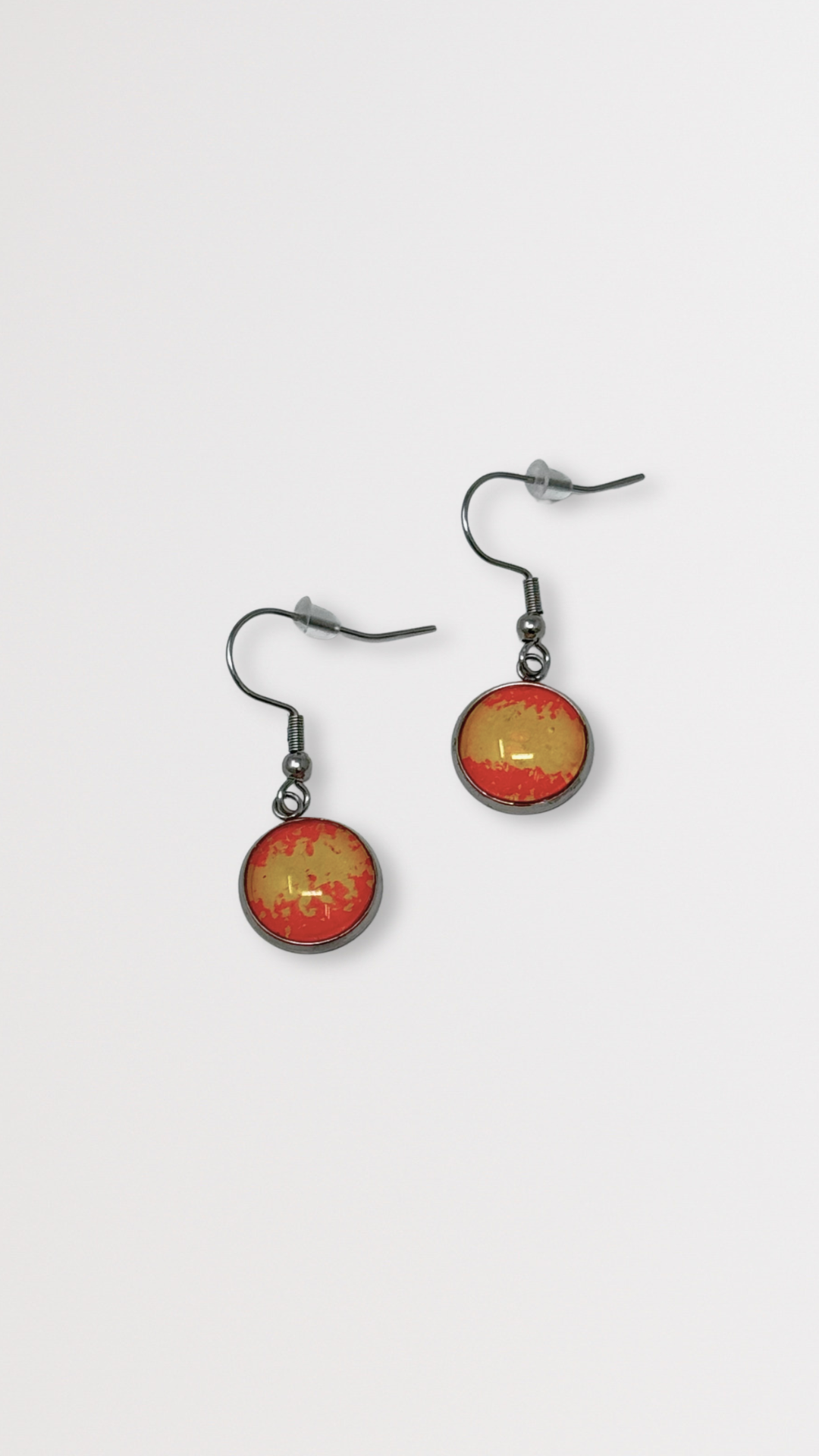 Metal Bezel Earrings - Turn It Gold