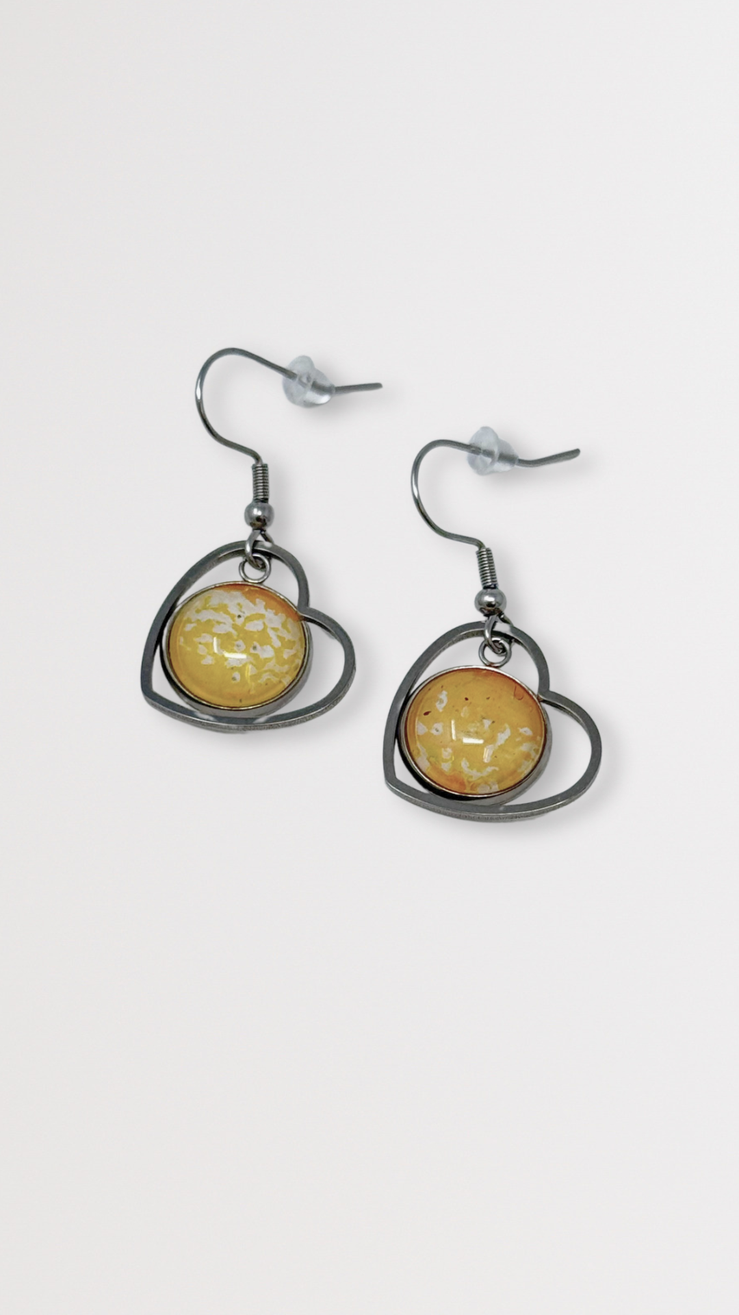 Metal Bezel Earrings - Turn It Gold