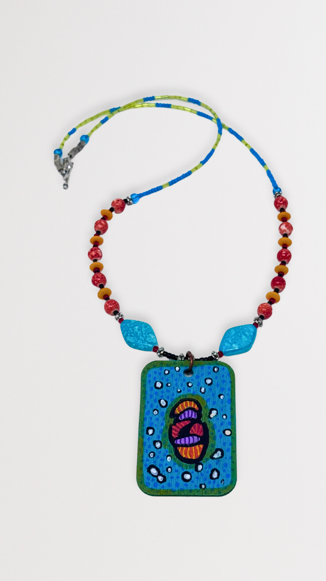 "Nerble" Unique Hand-Painted Pendant Necklace