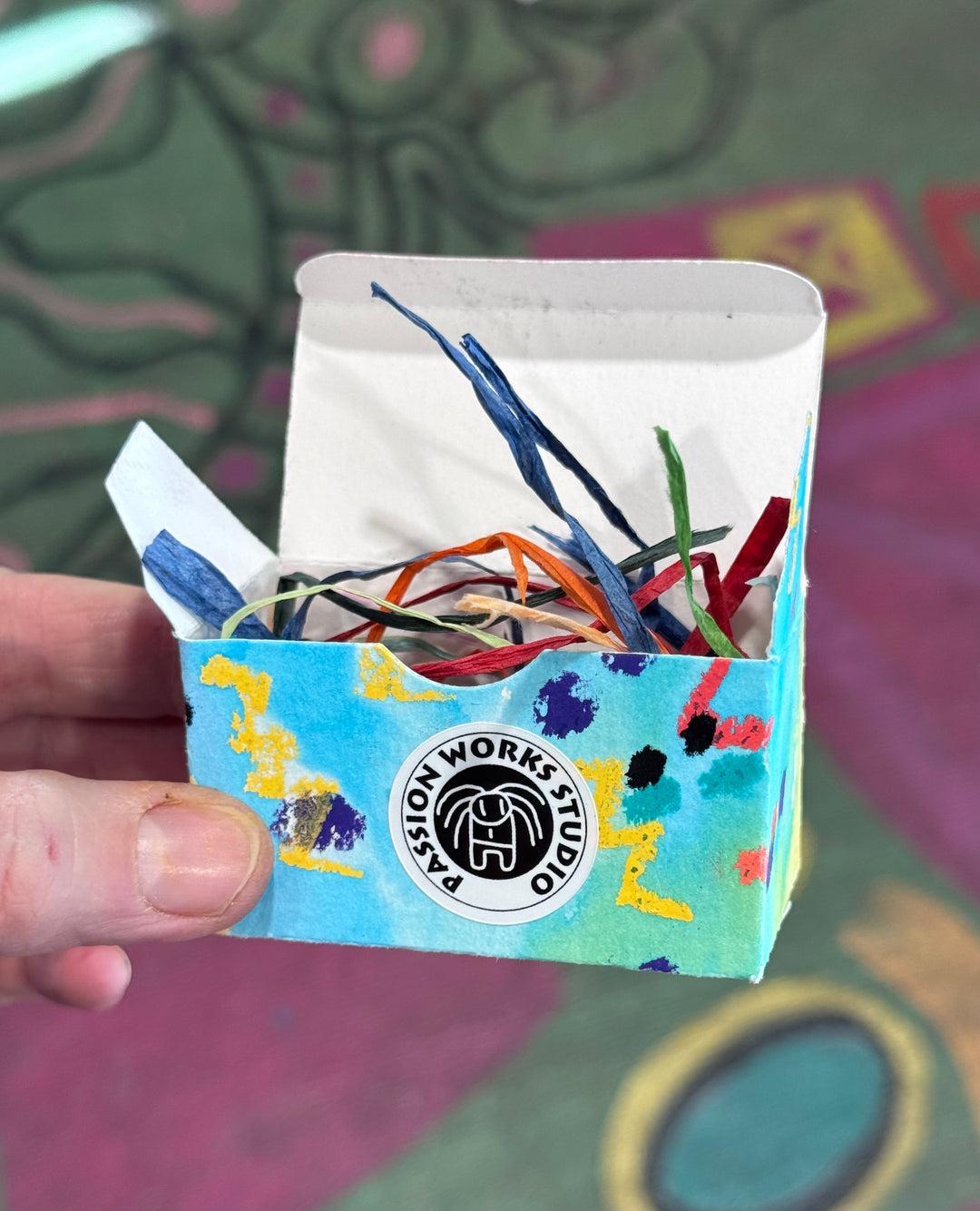 Painted Paper Jewelry Package