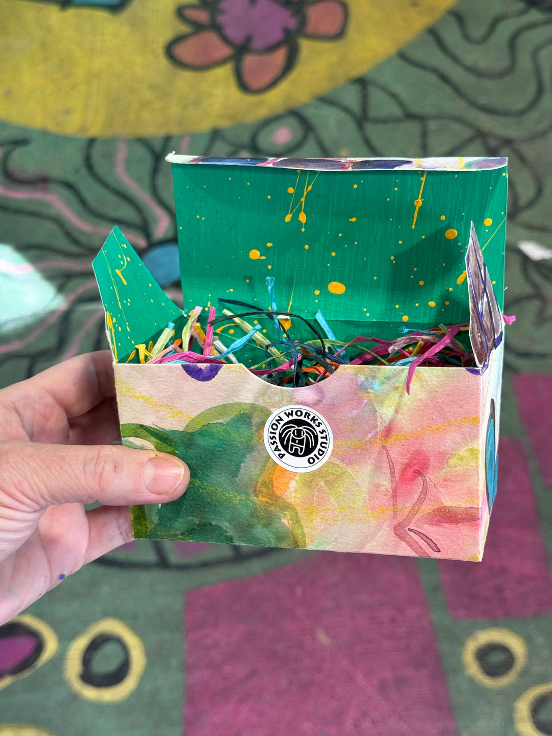 Painted Paper Jewelry Package