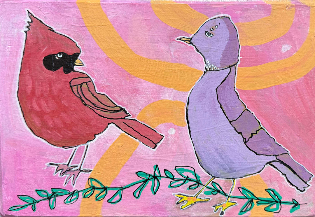 Robin and the Pigeon