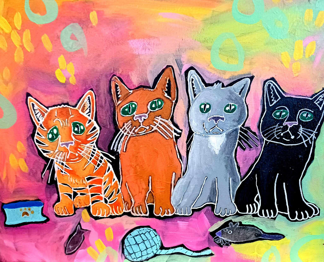 Four Feline Friends